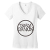 team damon salvatore (6) Women's V-Neck T-Shirt