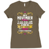 i am a november women Ladies Fitted T-Shirt