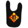 orange 18 Baby Bibs