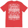 Real Kings Are Born On December 27 T-Shirt
