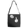 mickey fuck you rouge Adjustable Strap Totes