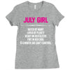 July Girl Hated By Many Ladies Fitted T-Shirt