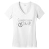 compression of time Women's V-Neck T-Shirt