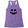 halloween pumpkin face Racerback Tank