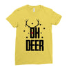 oh deer Ladies Fitted T-Shirt