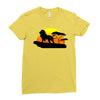 Mufasa and Simba Lion King Ladies Fitted T-Shirt