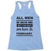 all men are created equal february Racerback Tank