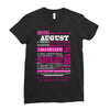 quens are born in august Ladies Fitted T-Shirt
