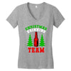 christmas drinking team Women's V-Neck T-Shirt