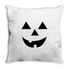 black pumpkin Throw Pillow