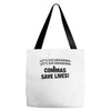 commas save lives Tote Bags