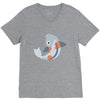 fish color V-Neck Tee