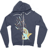 shark attack Zipper Hoodie