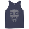 v for vendetta mask guy fawkes cool girls womens cotton t shirt dw01 Tank Top
