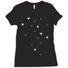 DOWN UP / scandi white / warm grey / flax / lavender Ladies Fitted T-Shirt