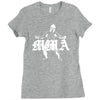 sparta mma criminal boxen muay thai kickboxen fight shirt bjj ringer Ladies Fitted T-Shirt