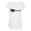 Guitar Maternity Scoop Neck T-shirt