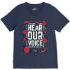 Women's March Hear Our Voice V-Neck Tee
