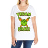 vegan pirate Ladies Curvy T-Shirt
