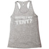 wheres my tent Racerback Tank