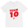 team 10 red V-Neck Tee