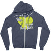 my heart is on that field Zipper Hoodie