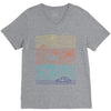 summer zone line V-Neck Tee