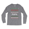 ugly christmas papa Long Sleeve Shirts