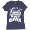 window cleaner Ladies Fitted T-Shirt