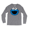 Cookie Monster Face Long Sleeve Shirts