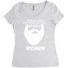 people without beard Women's Triblend Scoop T-shirt