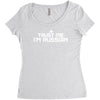 trust me, i'm russian   russia person country culture text pride tee Women's Triblend Scoop T-shirt