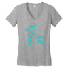 six hexagonal best trending Women's V-Neck T-Shirt