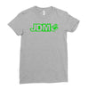 black funny glow in dark glowing Ladies Fitted T-Shirt