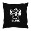 weeping angel   who   don't blink   dr   cult tv Throw Pillow