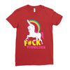 gay pride f#ck younicorn funny rude unicorn Ladies Fitted T-Shirt