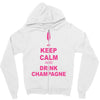 keep calm and drink champagne Zipper Hoodie