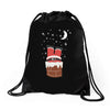christmas chimney Drawstring Bags