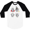 halloween hedgehogs 3/4 Sleeve Shirt