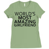 worlds most amazing girlfriend Ladies Fitted T-Shirt
