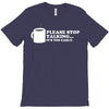 please stop talking it's too early coffee T-Shirt