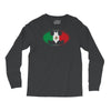 bat man mexican flag mexico logo Long Sleeve Shirts