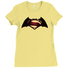 dawn of justice Ladies Fitted T-Shirt