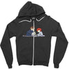 aliens Zipper Hoodie