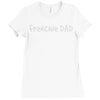frenchie dad dog Ladies Fitted T-Shirt