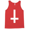 wasted youth inverted cross indie geek swag funny Tank Top