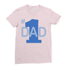 1 dad (2) Ladies Fitted T-Shirt