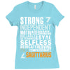 Strong Independent Motivated Sagittarius Ladies Fitted T-Shirt