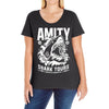 shark tours Ladies Curvy T-Shirt