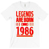 legends are born in 1986 hoodie T-Shirt